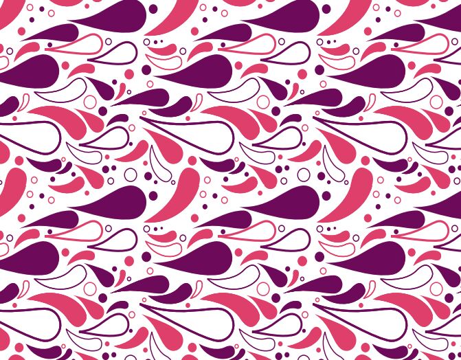 Colorful Vintage Flourish Pattern Vector-min