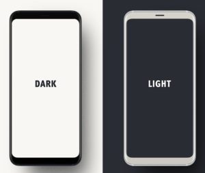 Dark Light Samsung Galaxy S9 PSD Mockup-min