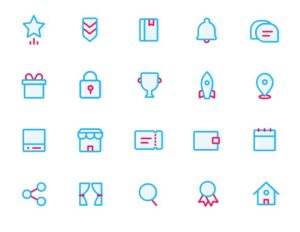 20 Minimal Flat Sketch Icons-min
