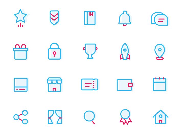 20 Minimal Flat Sketch Icons-min