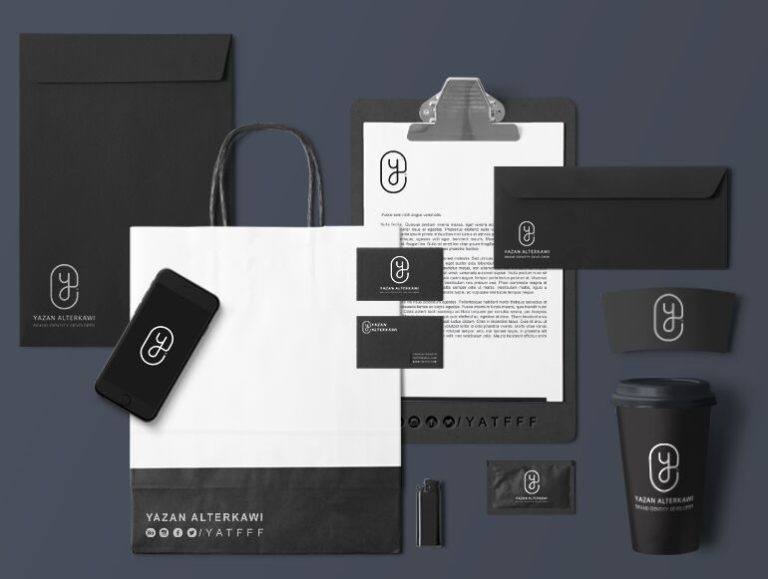 Black Identity & Stationary Mockup PSD-min