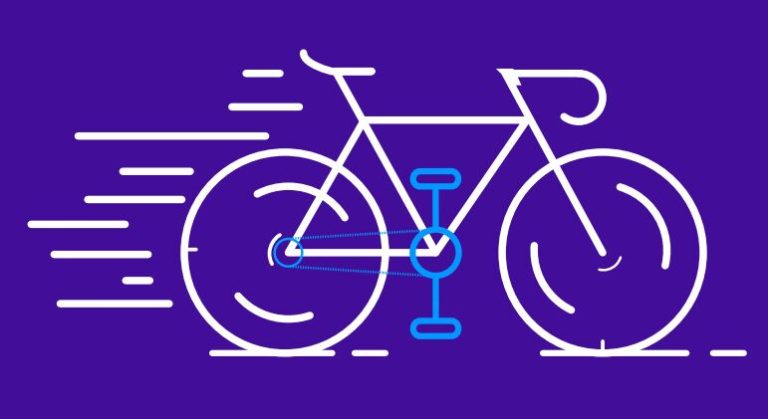 Bicycle Vector Line Icon-min