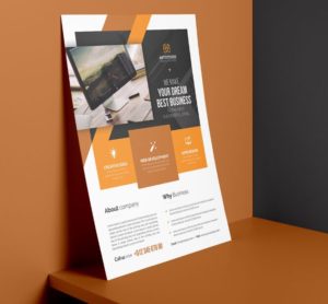 Photorealisitic Business Flyer Template PSD-min