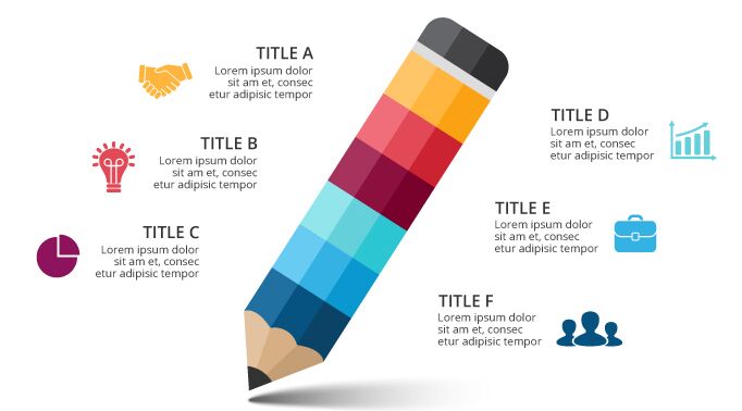 Pencil Vector Infographic Template-min