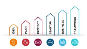 Column Chart Infographic Vector Template-min