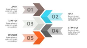 Labeled Arrows Infographic Vector Template-min