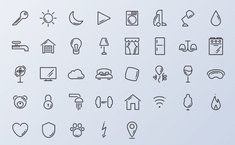 36+ Home Routine Vector Icons-min