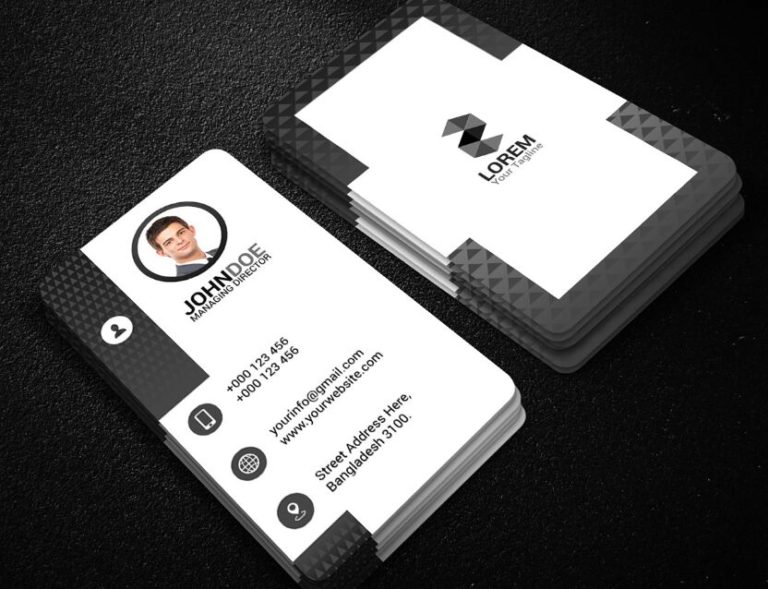 Photorealistic Print Ready Business Card Mockup PSD-min
