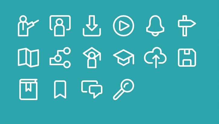 16 Education Vector Line Icons-min