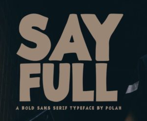 Sayfull Bold Typeface-min