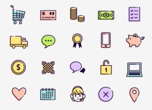 Minimal E-Commerce Icon Set Vector-min