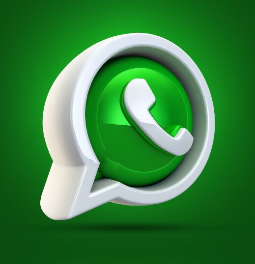 3D WhatsApp Icon PSD-min