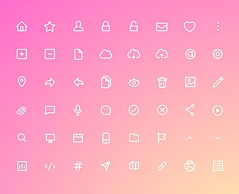 48 Bold Line UI Icons (AI+Sketch)-min
