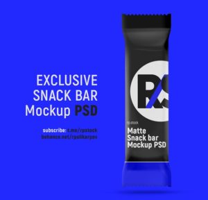 Matte Snack Bar PSD Mockup-min