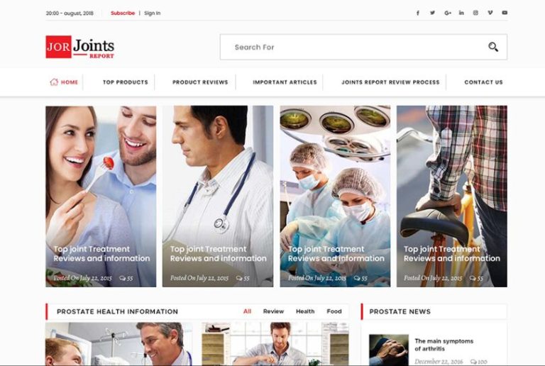 Simple Clean Medical & Health Care Web Template PSD-min