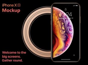 iPhone XS PSD Mockup