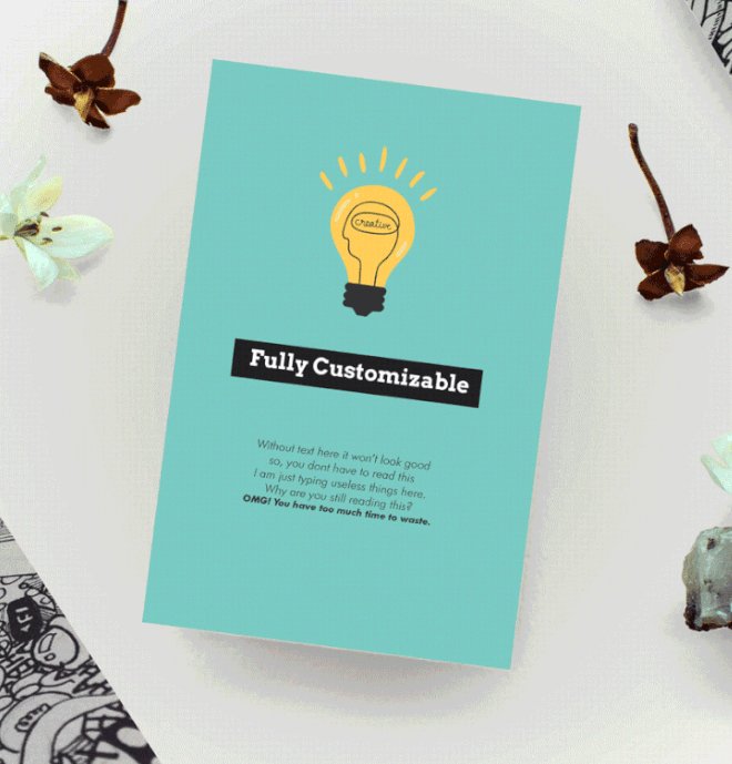 Customizable Card Design Template For Photoshop