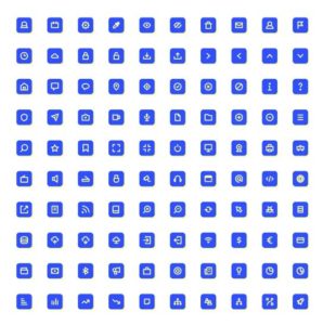 100 Rounded UI Icons For Illustrator