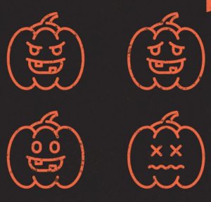 Sweet Halloween Pumpkin Vector Icons