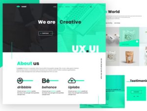 Modern UI UX Design Agency PSD Template