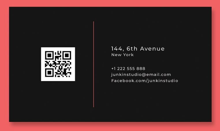 Minimal Visit Card Template PSD