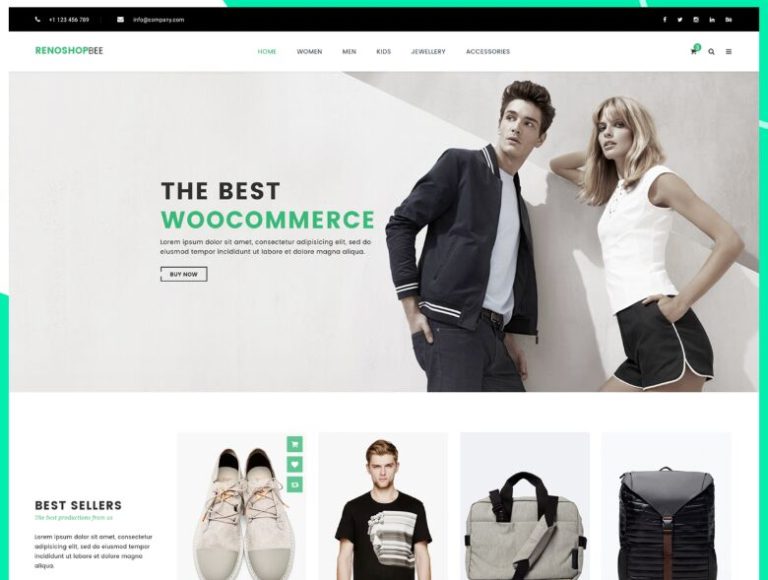 Clean Web Template For Fashion E-commerce Website