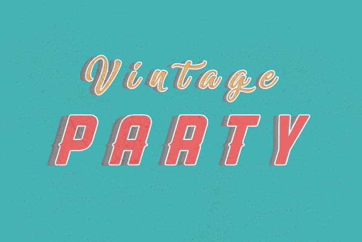 Vintage Photoshop Text Style