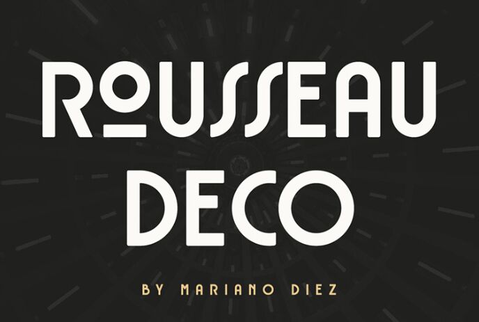 Rousseau Deco Display Font