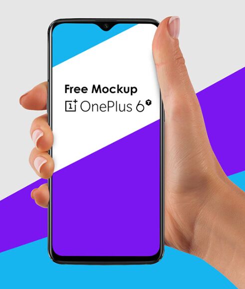 Realistic OnePlus 6T PSD Mockup