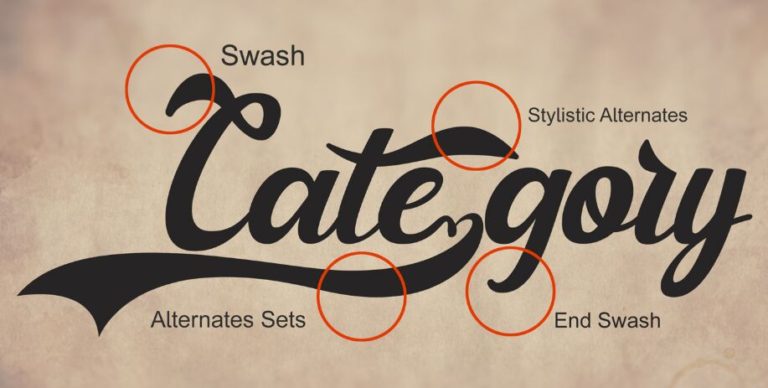 Glitter Vintage Typeface