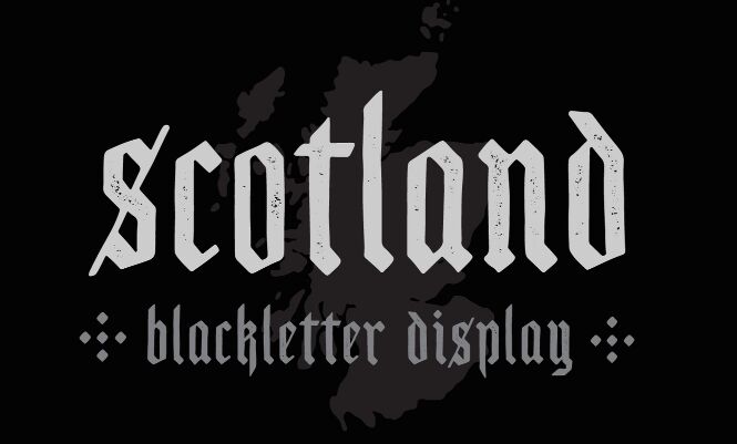 Scotland Blackletter Typeface