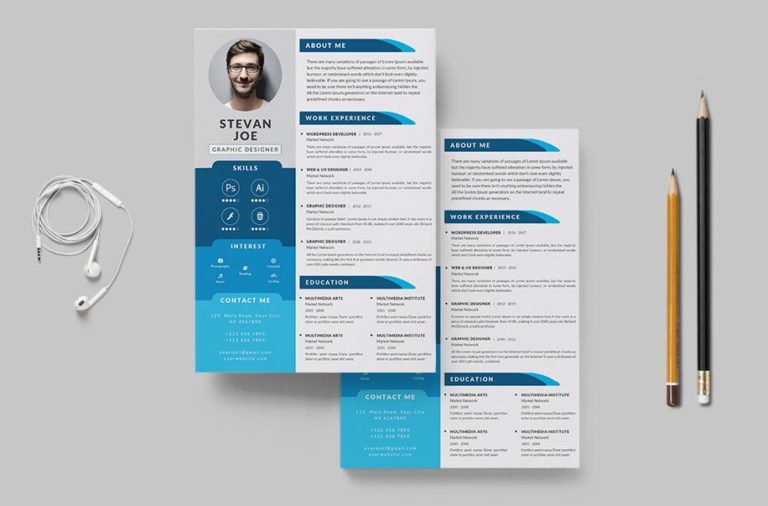 Personal Resume CV Template PSD & AI