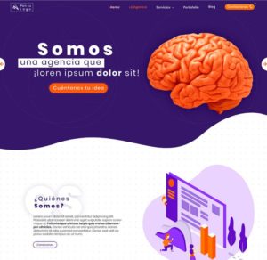 Beautiful Agency Website PSD Template