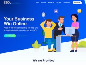 SEO Agency Web Template PSD