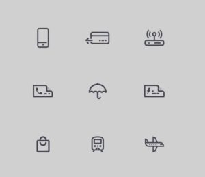 9 Minimal Icons For Payment App