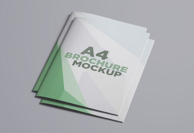 Professional A4 Brochure PSD Mockup