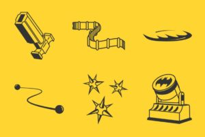 6 Batman Gadgets Vector