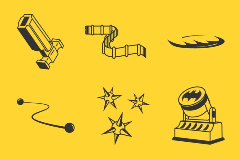 6 Batman Gadgets Vector