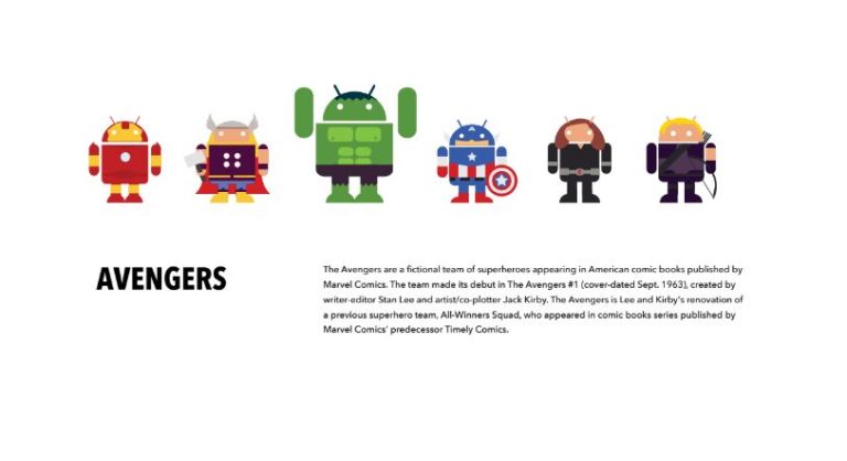 Android Superhero Vector
