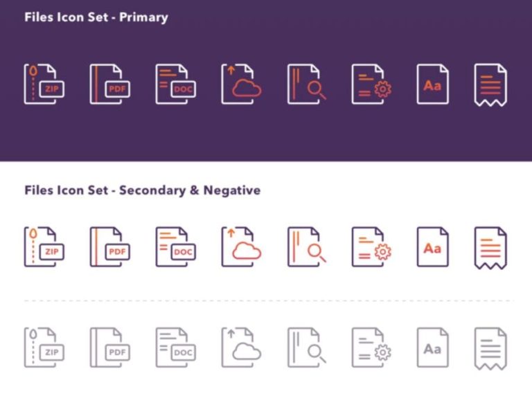 File Type Icon Set For Sketch App