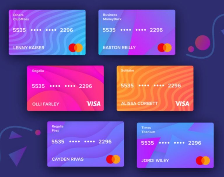 Credit Card Kit For Adobe XD