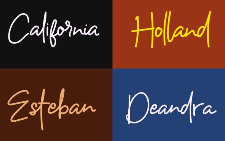 Modern Zaynudine Signature Font