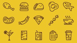 Food & Beverages Vector Icons