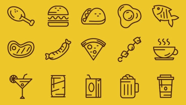 Food & Beverages Vector Icons