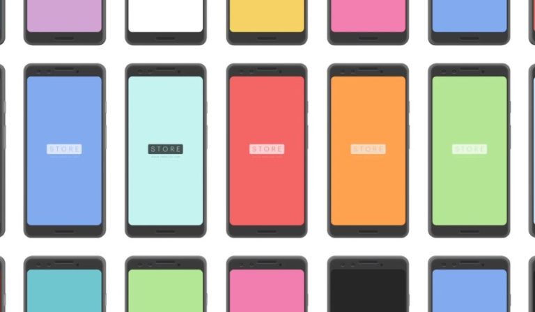 Google Pixel 3 Clay Portrait PSD Mockup