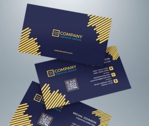 Floating Business Card Template For Illustrator