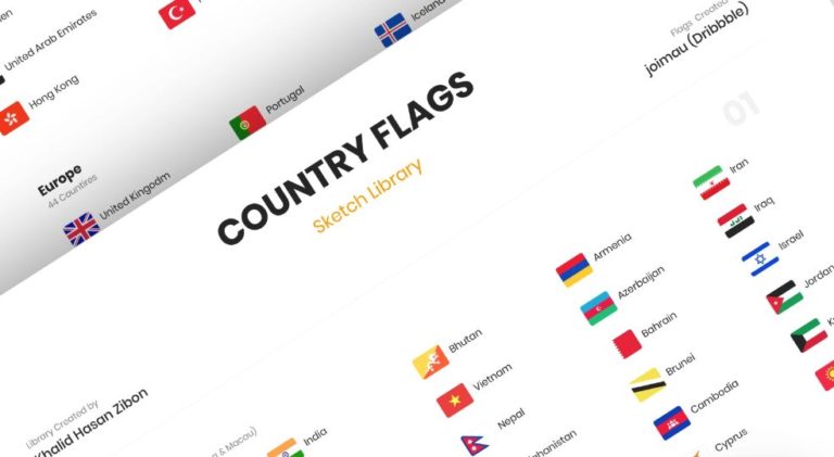 Country Flags Of The World Sketch