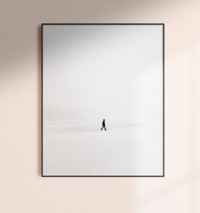 Realistic Minimal Wall Frame PSD Mockup