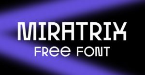 Miratrix Geometric Font