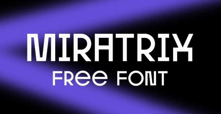 Miratrix Geometric Font
